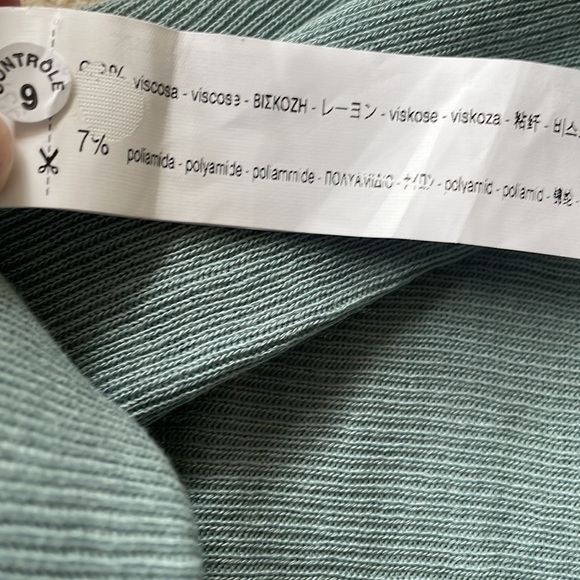 Zara blue flowy knit pant size m - Picture 4 of 6